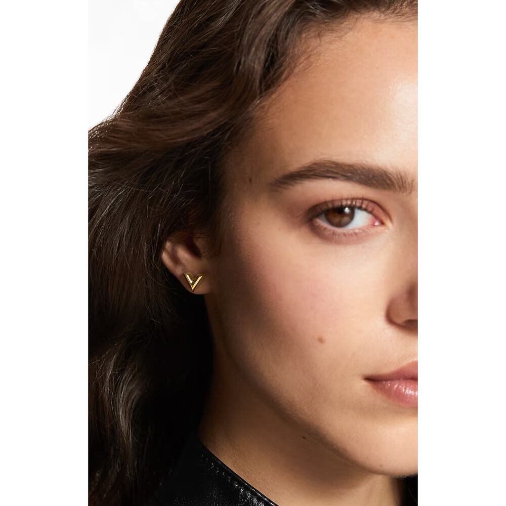 Louis Vuitton Essential V Stud Earrings (LVXX006) - Picture 4 of 6